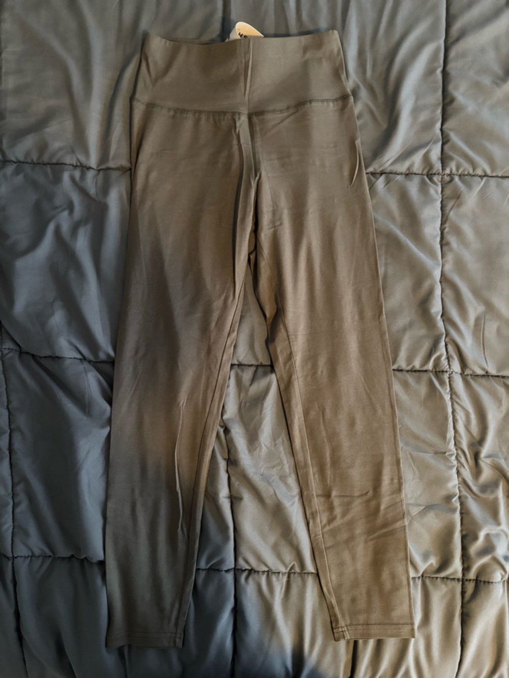 SHEIN Olive Green High-Waist Leggings